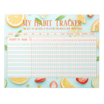 Spaß frisch Frucht neues Jahr Habit Tracker