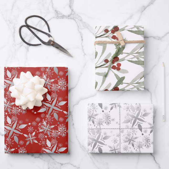 Spaß frohe Weihnachten Joliday Geschenkpapier Set (Vorderseite)