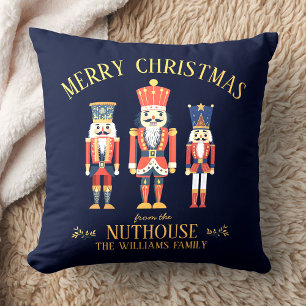 Spaß frohe Weihnachten von der Nuthouse Nutcracker Kissen