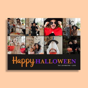 Spaß Frohes Halloween 12 Foto modern Karte
