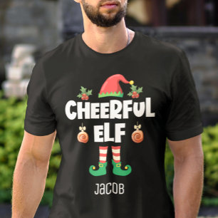 Spaß fröhlich elf lustige Weihnachts-Benennung T-Shirt