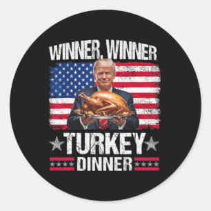 Spaß Funny Trump Gewinner Runder Aufkleber