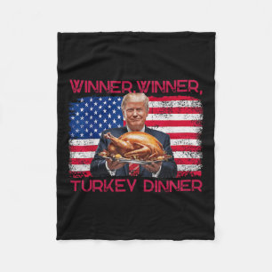 Spaß Funny Trump Gewinner Türkei Abendessen als Fleecedecke