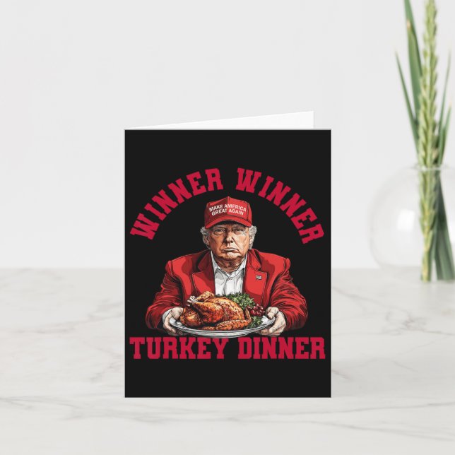 Spaß Funny Trump Gewinner Türkei Abendessen als Karte (Vorderseite)