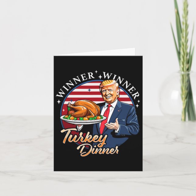 Spaß Funny Trump Gewinner Türkei Abendessen als Karte (Vorderseite)