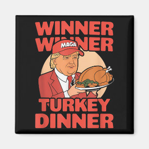 Spaß Funny Trump Gewinner Türkei Abendessen als Magnet