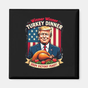 Spaß Funny Trump Gewinner Türkei Abendessen als Magnet