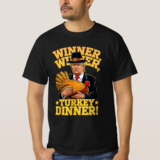 Spaß Funny Trump Gewinner Türkei Abendessen T-Shirt (Vorderseite)