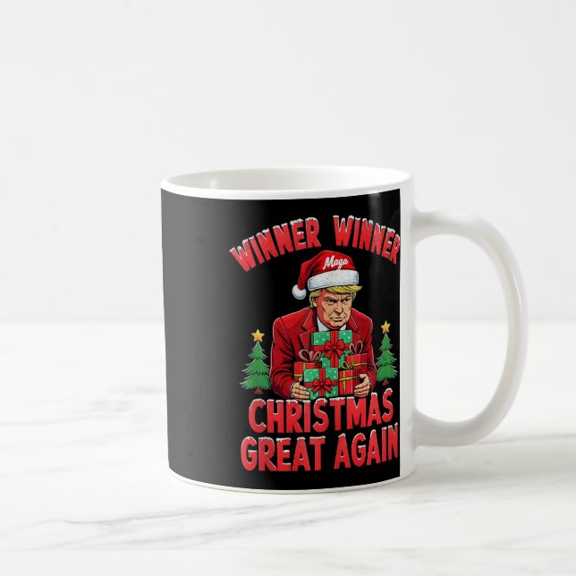 Spaß Funny Trump Gewinner Weihnachts-Gewinner Groß Kaffeetasse (Rechts)