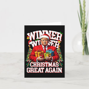 Spaß Funny Trump Gewinner Weihnachts-Gewinner Groß Karte