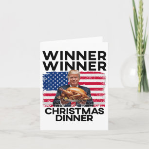 Spaß Funny Trump Gewinner Weihnachtsessen Gewinner Karte