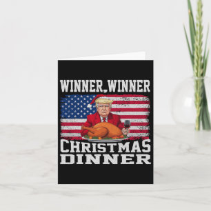 Spaß Funny Trump Gewinner Weihnachtsessen Gewinner Karte