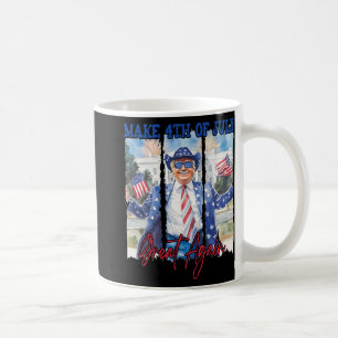 Spaß Funny Trump macht 4. Juli wieder große Männer Kaffeetasse