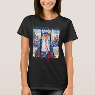 Spaß Funny Trump macht 4. Juli wieder große Männer T-Shirt