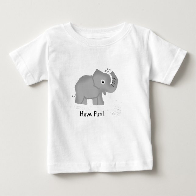 Spaß für Babyelephant Baby T-shirt (Vorderseite)