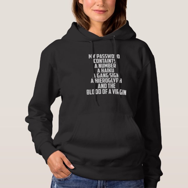 Spaß für Cybersicherheitskennwörter für Programmie Hoodie (Vorderseite)