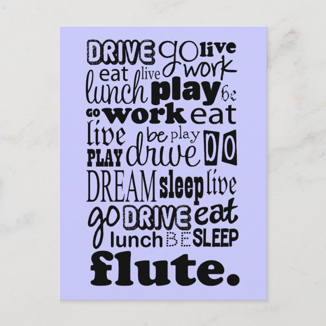 Spaß für den Flutspieler Postkarte (Vorderseite)