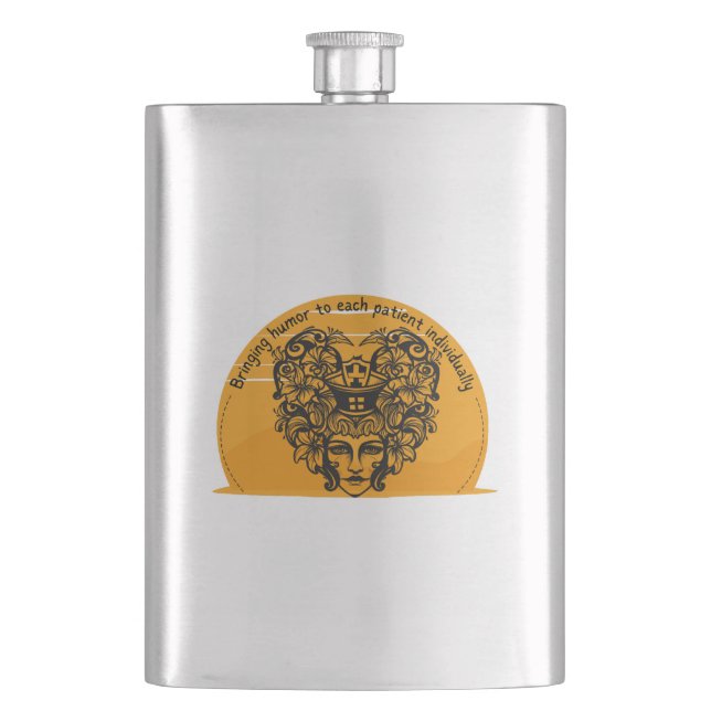 Spaß für jeden Patienten einzeln Flachmann (Vorderseite)