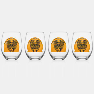 Spaß für jeden Patienten einzeln Weinglas Ohne Stiel