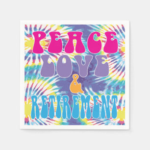 Spaß für Liebe und Ruhestand mit Gefärbte Krawatte Serviette