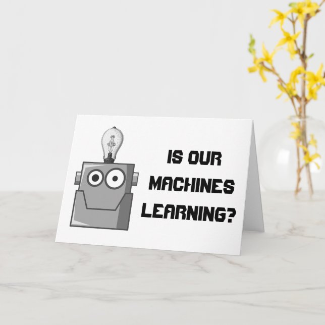 Spaß für maschinelle Lerntechnologie Karte (Gelbe Blume)