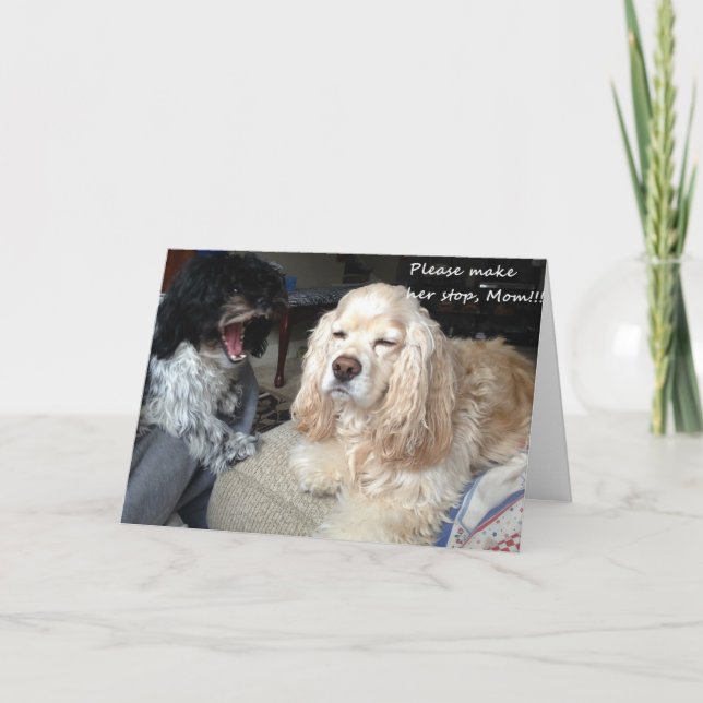 SPASS FÜR ***MEINE MAMA*** AM GEBURTSTAG KARTE (Vorderseite)