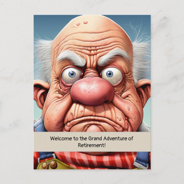 Spaß für Rentenzahlungen Meilenstein Postkarte (Vorderseite)