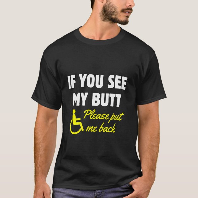 Spaß für Rollstuhlfahrer Behinderung Amputation Tr T-Shirt (Vorderseite)