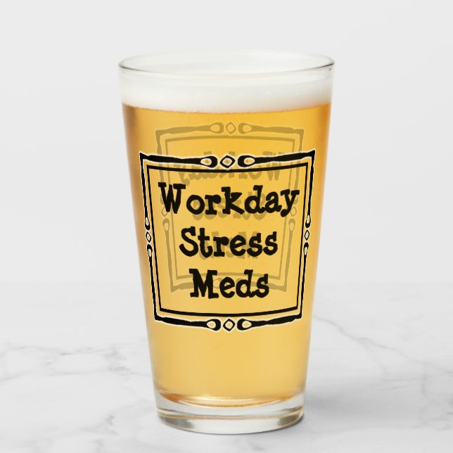 Spaß für Stress am Arbeitsplatz Glas (Vorne (Gefüllt))