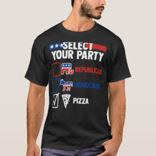 Spaß für Wahlen Wählen Sie Ihr Party Republikanisc T-Shirt