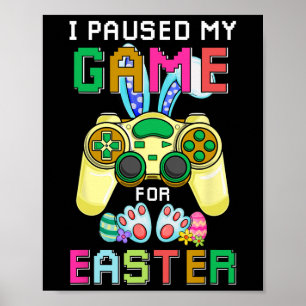 Spaß Gaming Bunny Gamer Easter Day Boys Kinder ich Poster