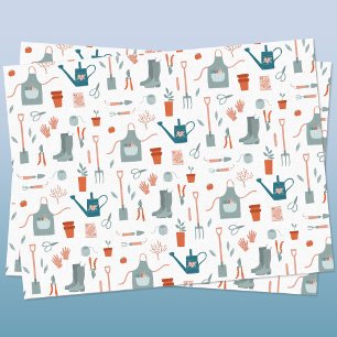 Spaß Gartenarbeit Seidenpapier