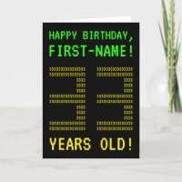 Spaß, Geeky, Nerdy "33 JAHRE ALT!" Geburtskarte