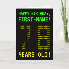 Spaß, Geeky, Nerdy "78 JAHRE ALT!" Geburtskarte Karte