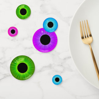 Spaß gefärbt Eye Iris in 3 Farben Tabelle Confetti Konfetti