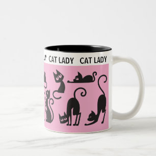 Spaß Geschenk! Perfect Cat Lady Zweifarbige Tasse