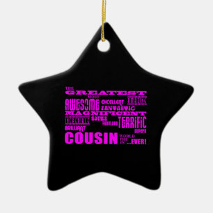 Spaß-Geschenke für Cousins: Bestster Cousin Keramikornament