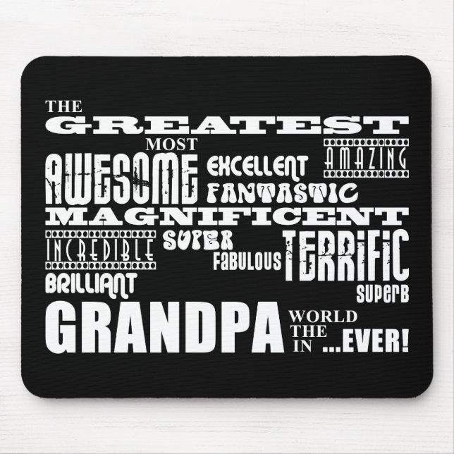 Spaß-Geschenke für Großväter: Bestster Großvater Mousepad (Vorne)