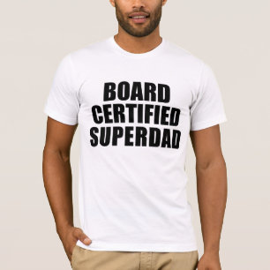 Spaß-Geschenke für Väter: Brett zugelassener T-Shirt
