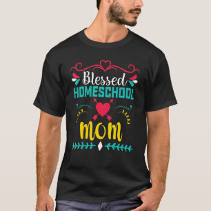 Spaß gesegnete häusliche Mama Meme Back to School T-Shirt
