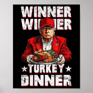 Spaß Gewinner des Preises Türkei Abendessen Thanks Poster
