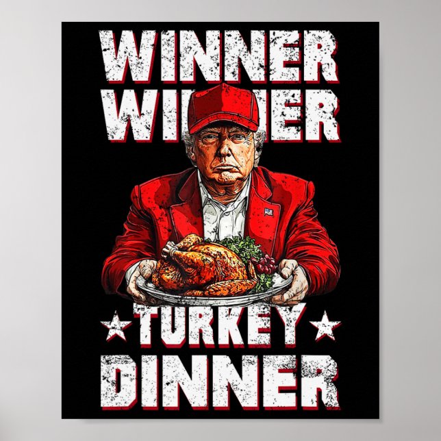 Spaß Gewinner des Preises Türkei Abendessen Thanks Poster (Vorne)