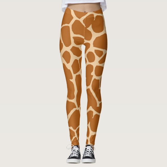Spaß-Giraffen-Muster-Leggings/fest Leggings (Vorderseite)