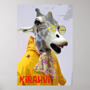 Spaß-Giraffen-Plakat! Poster
