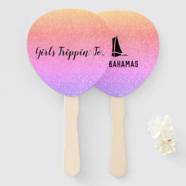 Spaß Girls Trippin' to...Dein Ziel farbenfroh Fächer