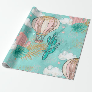 Spaß Glitter Wüstenlama Geschenkpapier