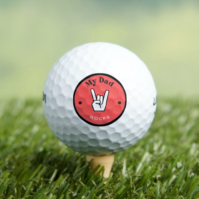 Spaß! Golf Balls - Mein Vater ROCKS! Golfball (Insitu T-Shirt)
