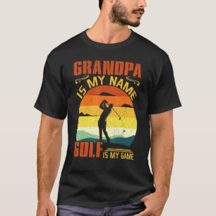 Spaß Golf Opa ist mein Name Golf ist mein Game Vat T-Shirt