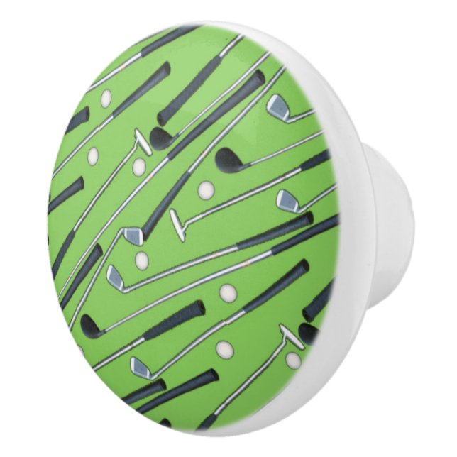 Spaß Golfbälle und Wohngestaltungen ziehen Keramikknauf (Rechts)