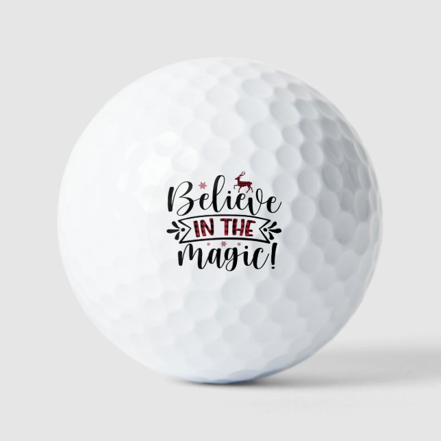 Spaß Golfer Geschenk Glauben an das Magische Spric Golfball (Vorderseite)